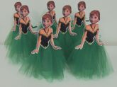 tubete  princesas com saia de tule